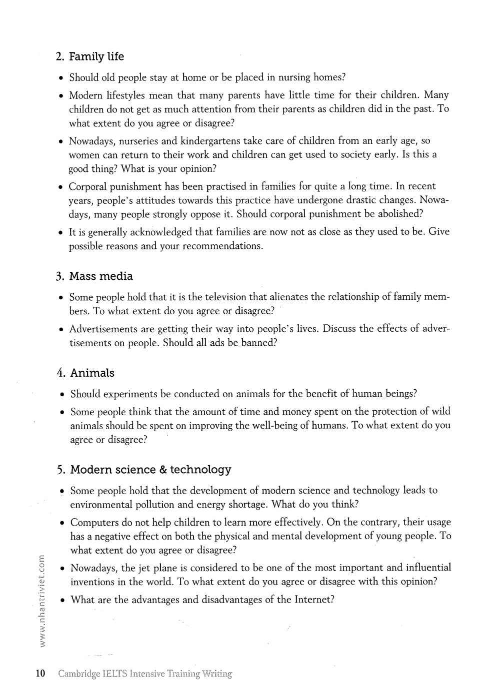 cambridge ielts intensive training - writing