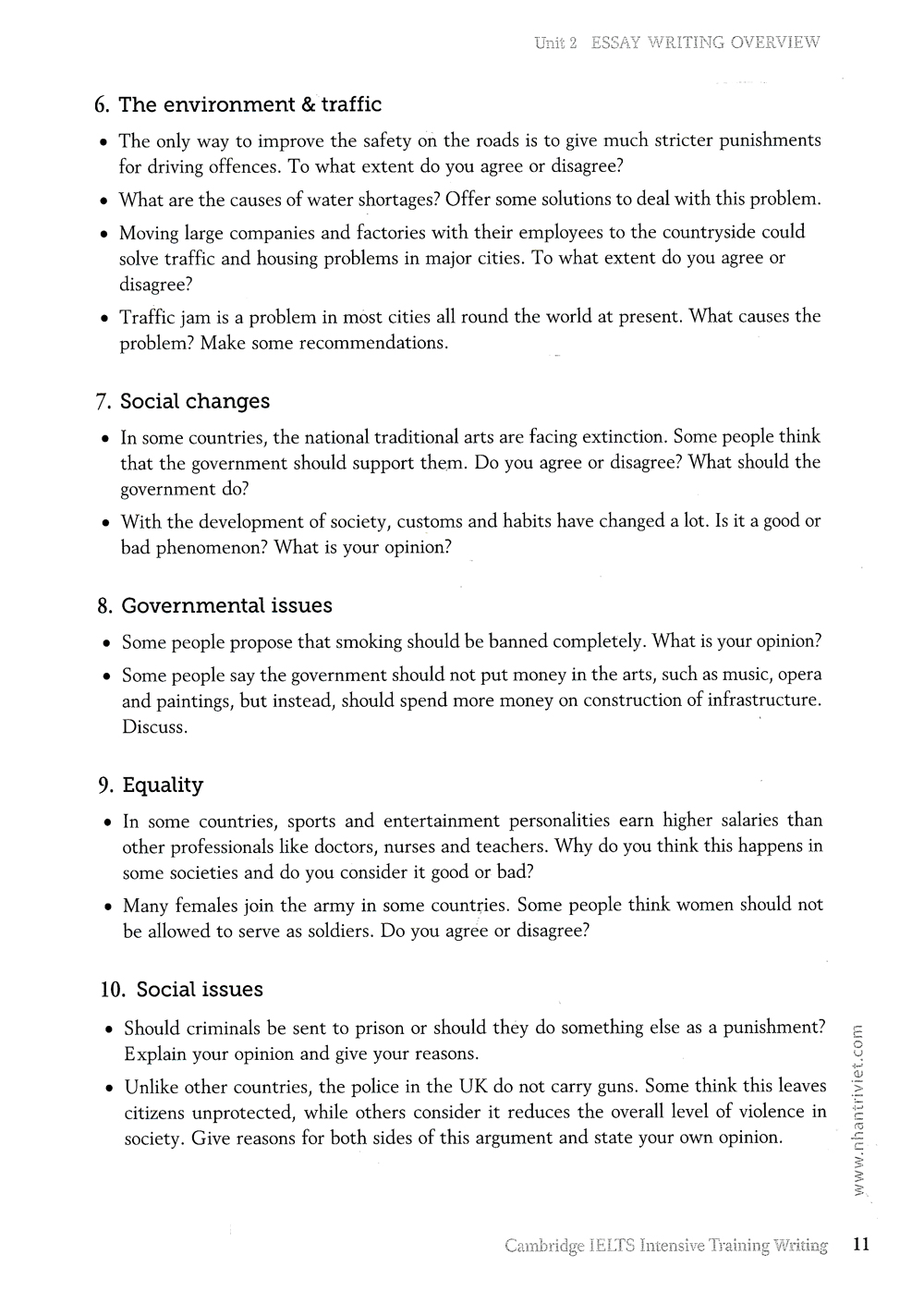 cambridge ielts intensive training - writing