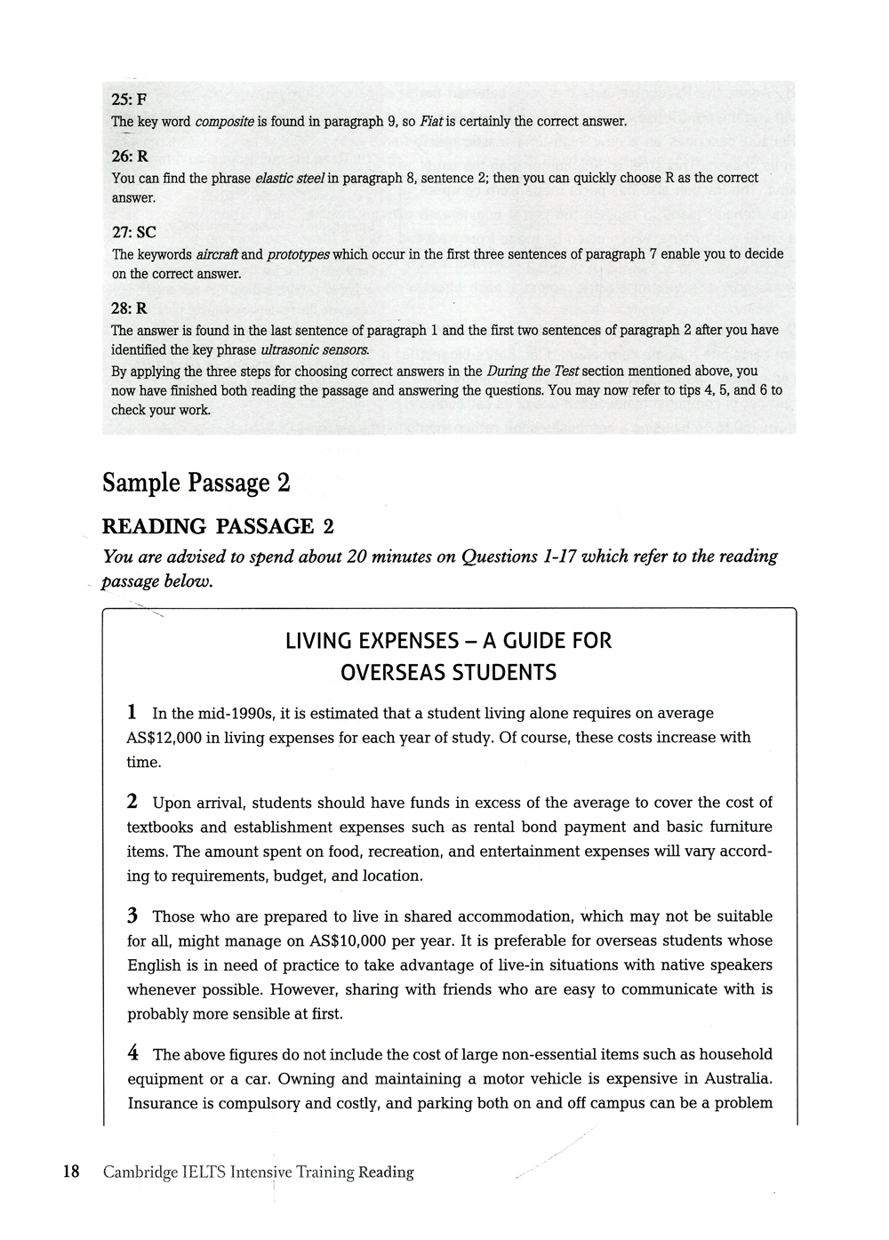 cambridge ietls intensive training - reading
