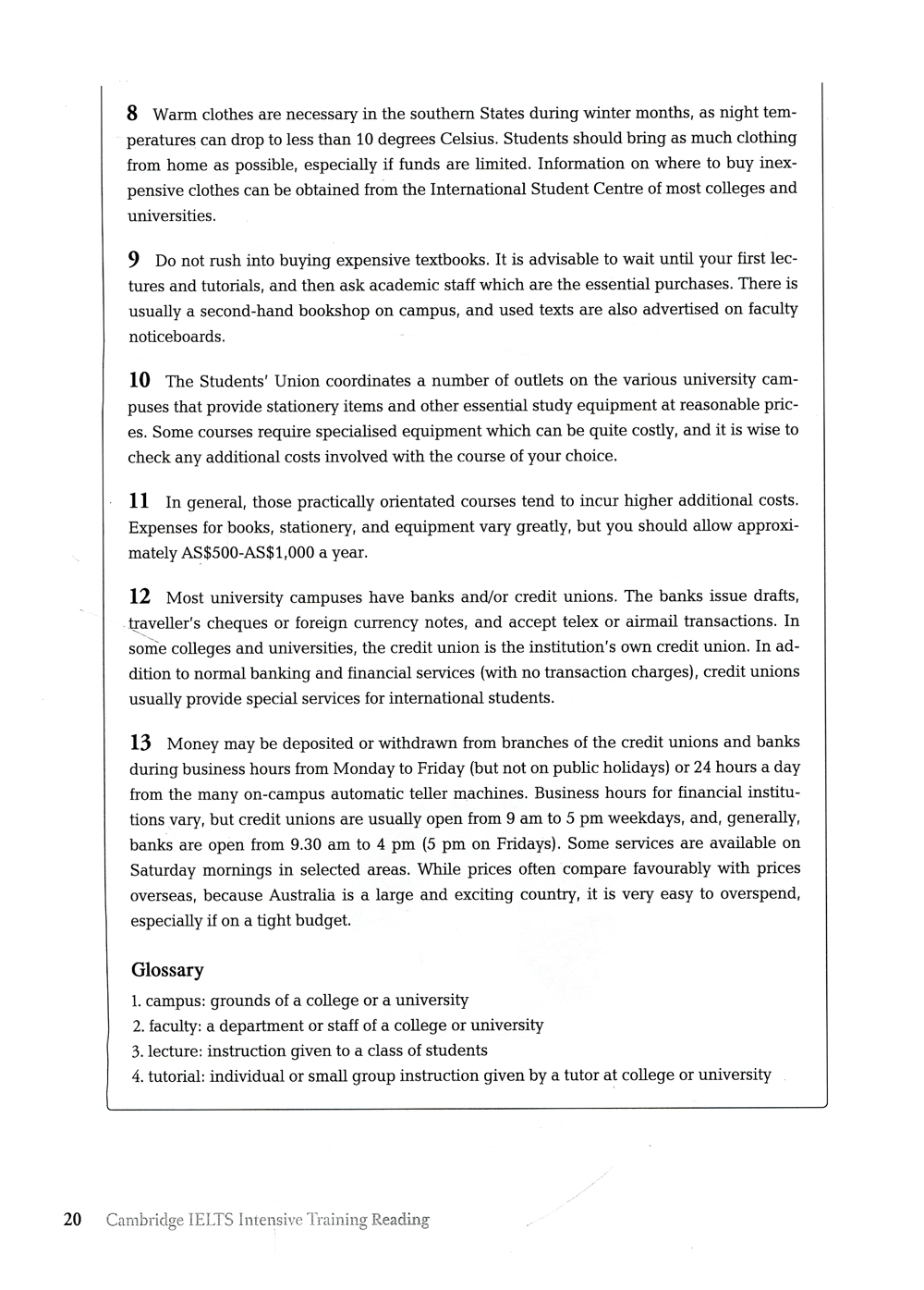 cambridge ietls intensive training - reading