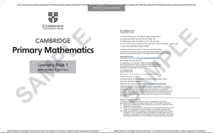 cambridge primary mathematics learner's book 1 with digital access (1 year) 2nd edition