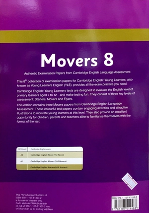 cambridge young learners english movers 8 studentℹs book (fahasa)