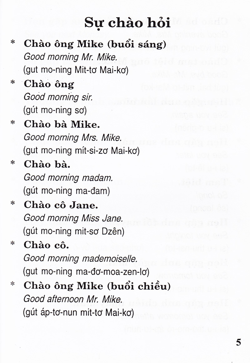 căn bản đàm thoại tiếng anh (dành cho tài xế taxi, cyclo, honda ôm)