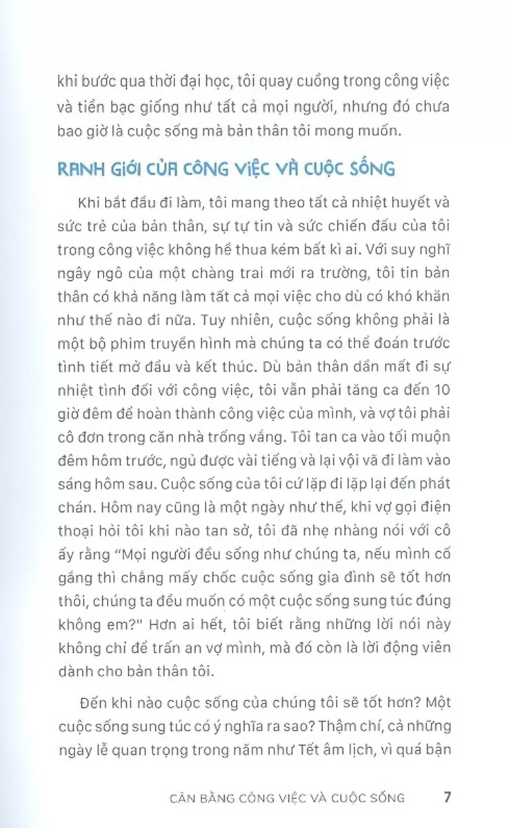 cân bằng công việc và cuộc sống
