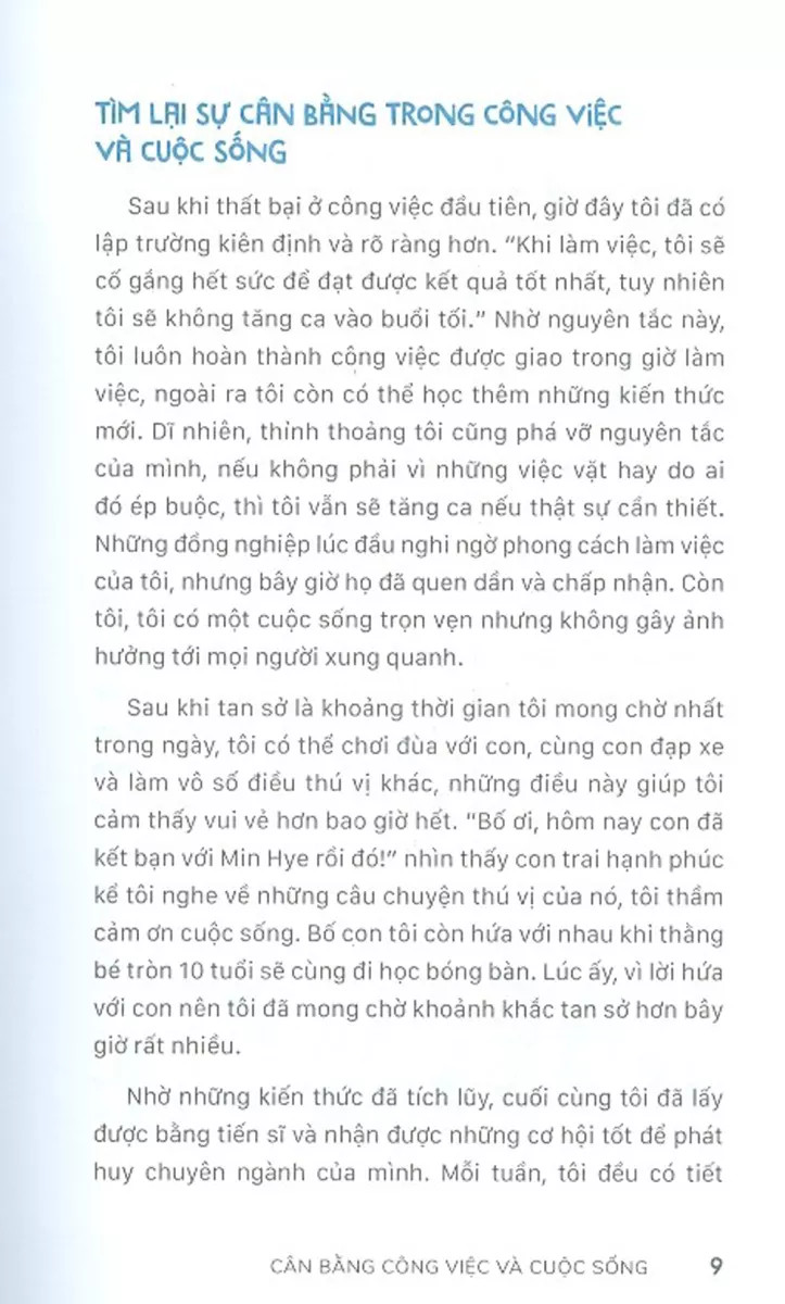 cân bằng công việc và cuộc sống