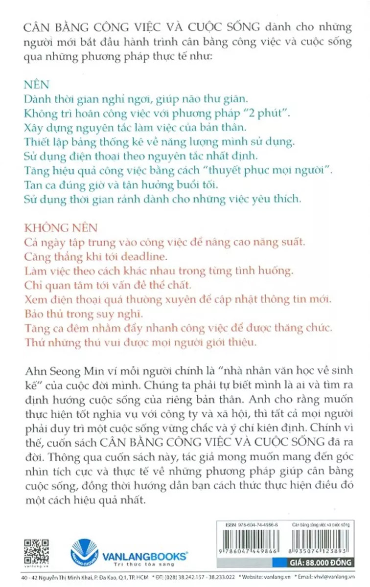 cân bằng công việc và cuộc sống