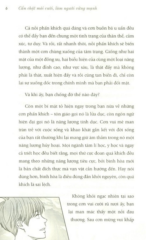 cắn chặt môi cười làm người vững mạnh