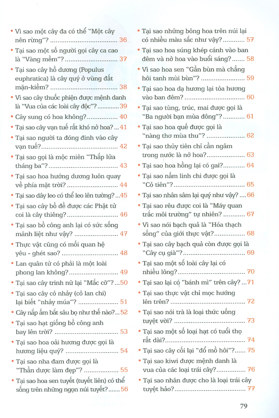 càng hỏi càng thông minh - 1001 câu hỏi "làm thế nào?" - thế giới thực vật