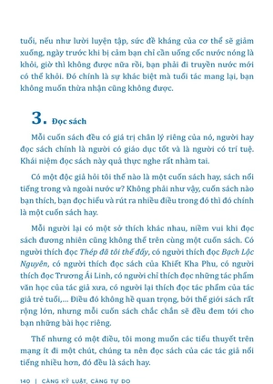 càng kỷ luật, càng tự do