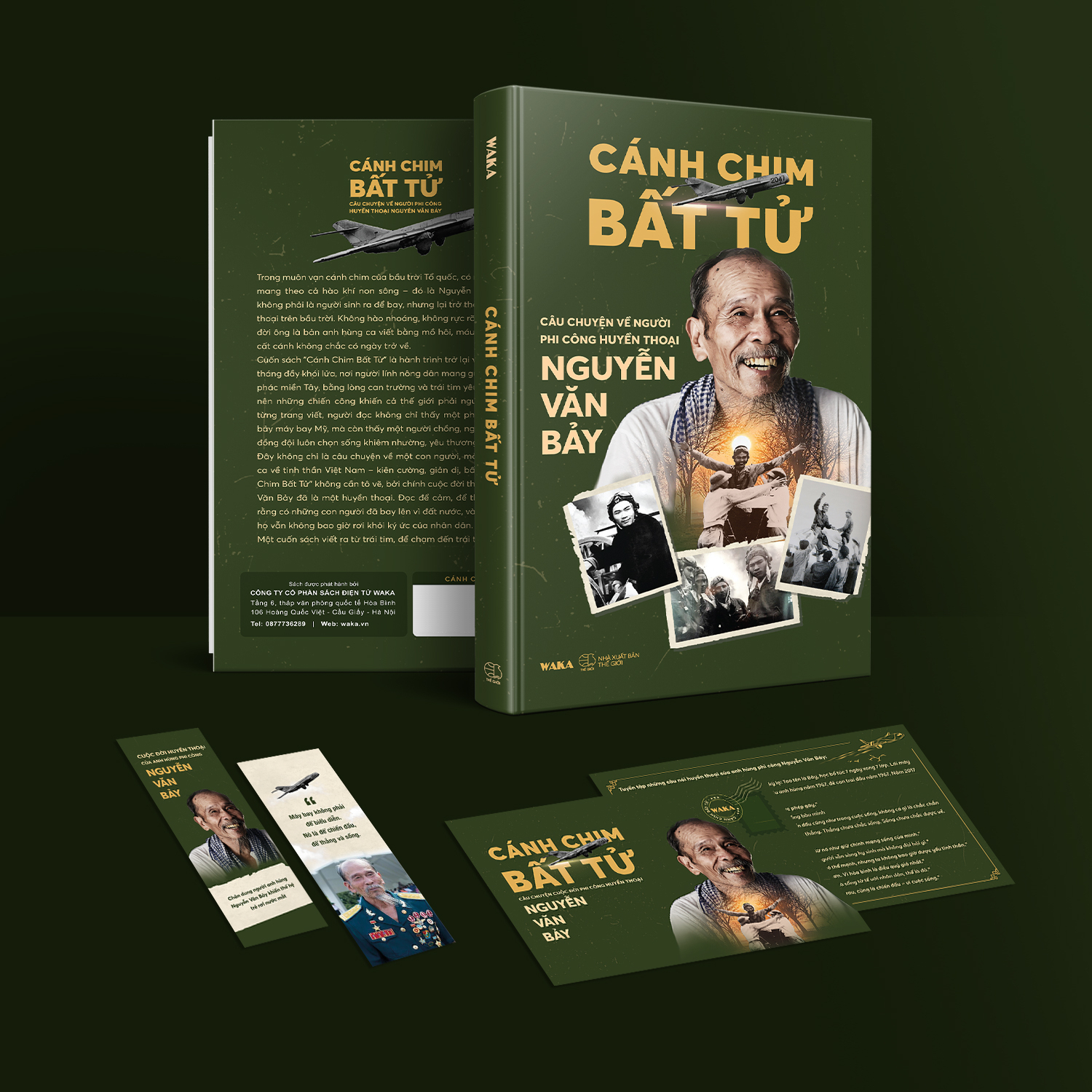 Canh Chim Bat Tu - Cau Chuyen Ve Nguoi Phi Cong Huyen Thoai Nguyen Van Bay - Bia Cung - Ban Gioi Han -Tang Kem 1 Bookmark 2 Mat + 4 Postcard 2 Mat + 1 Quyen Sach Anh Bo Tui + 1 Dai Sach - Doc Quyen Fahasa