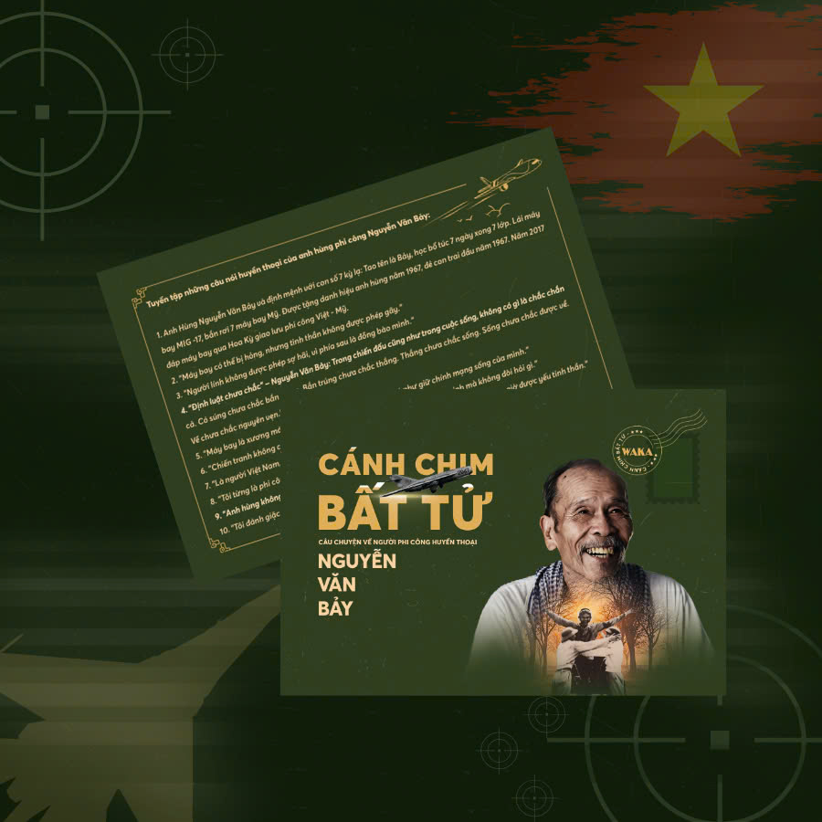 Canh Chim Bat Tu - Cau Chuyen Ve Nguoi Phi Cong Huyen Thoai Nguyen Van Bay - Bia Cung - Ban Gioi Han -Tang Kem 1 Bookmark 2 Mat + 4 Postcard 2 Mat + 1 Quyen Sach Anh Bo Tui + 1 Dai Sach - Doc Quyen Fahasa
