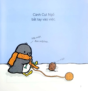 cánh cụt ngố và quả thông