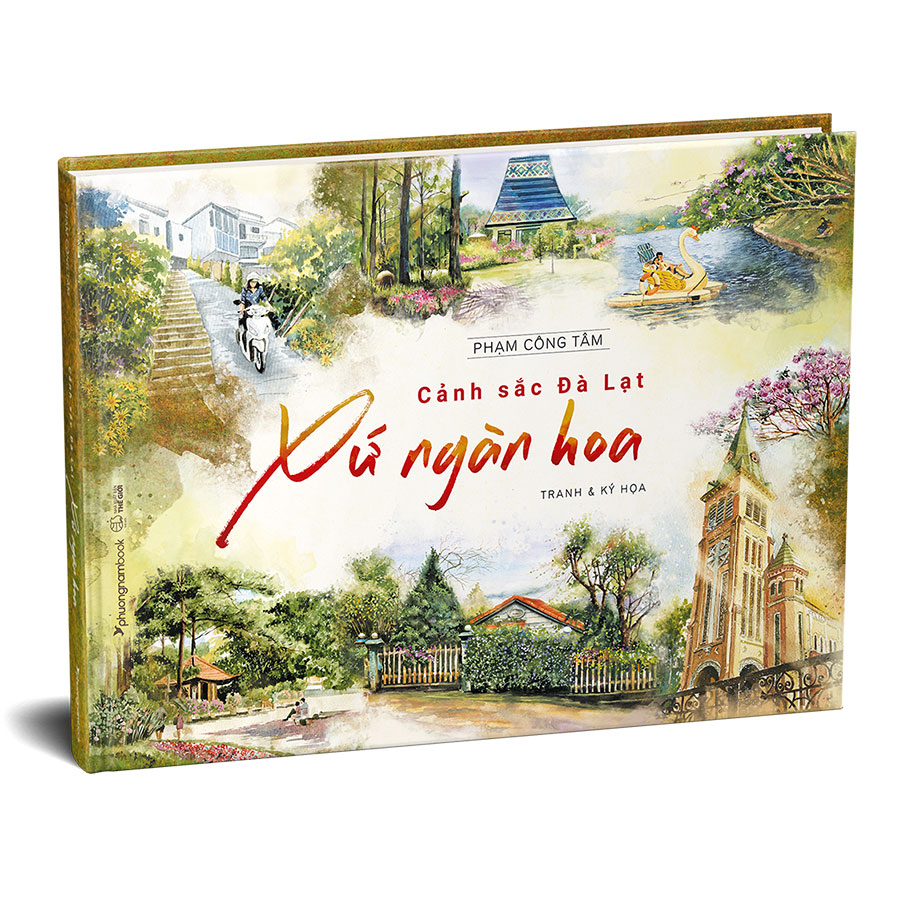cảnh sắc đà lạt xứ ngàn hoa (tranh & ký họa) (bìa cứng)