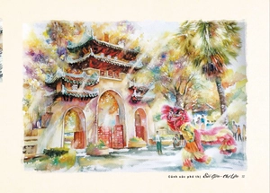 cảnh sắc phố thị sài gòn - chợ lớn (tranh & ký họa) (bìa cứng)