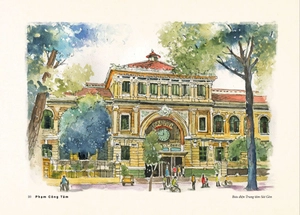 cảnh sắc phố thị sài gòn - chợ lớn (tranh & ký họa) (bìa cứng)