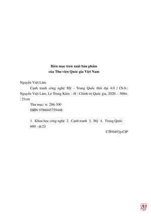 cạnh tranh công nghệ mỹ - trung quốc thời đại 4.0