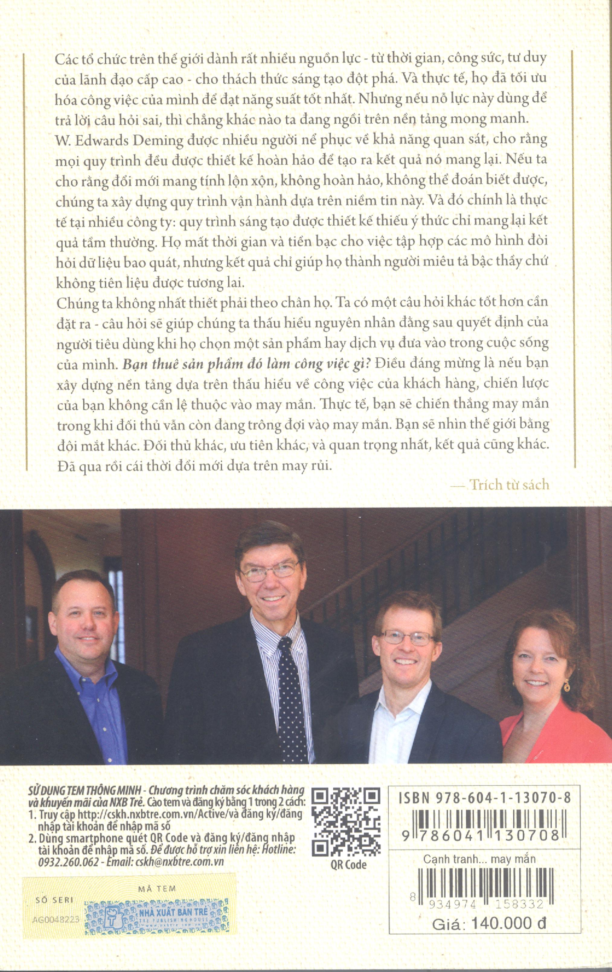 cạnh tranh không cần may mắn - câu chuyện về đổi mới và chọn lựa của khách hàng