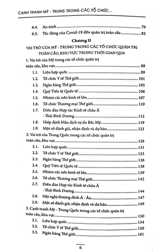 cạnh tranh mỹ - trung trong các tổ chức quản trị toàn cầu, khu vực và một số hàm ý đối sách của việt nam