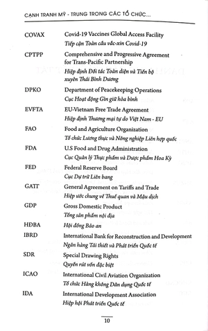 cạnh tranh mỹ - trung trong các tổ chức quản trị toàn cầu, khu vực và một số hàm ý đối sách của việt nam
