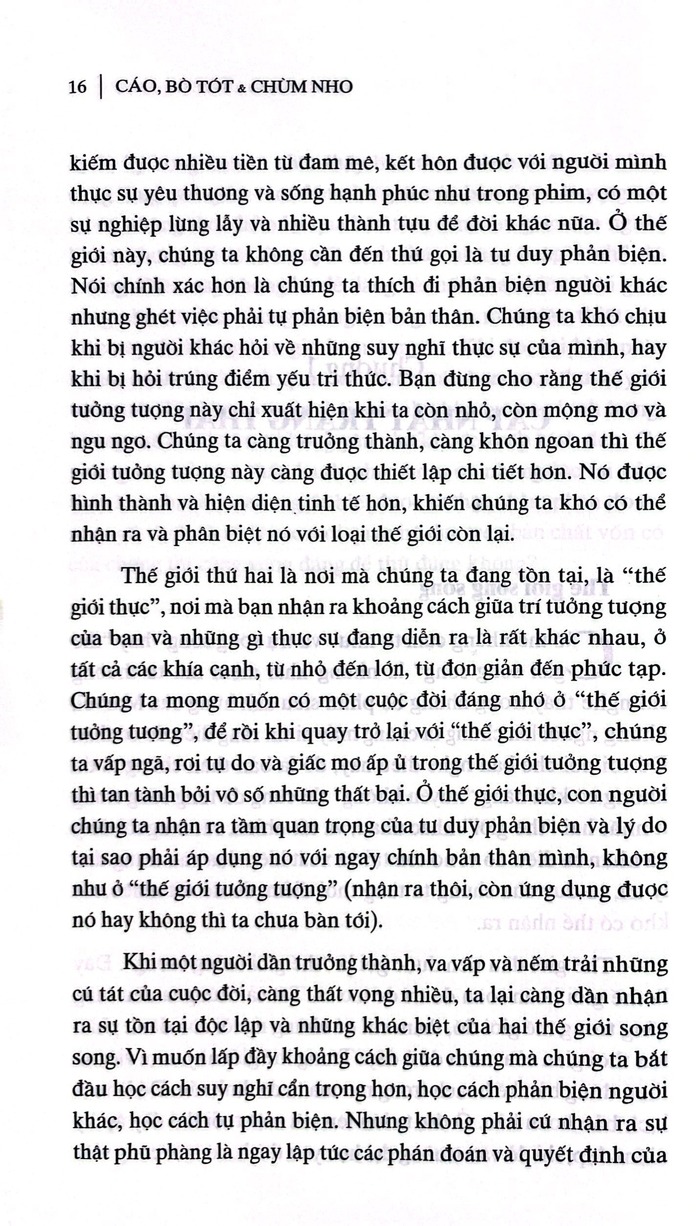 cáo, bò tót và chùm nho