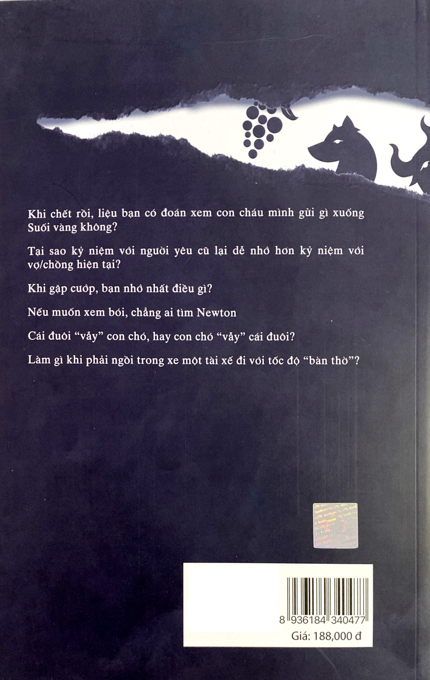 cáo, bò tót và chùm nho