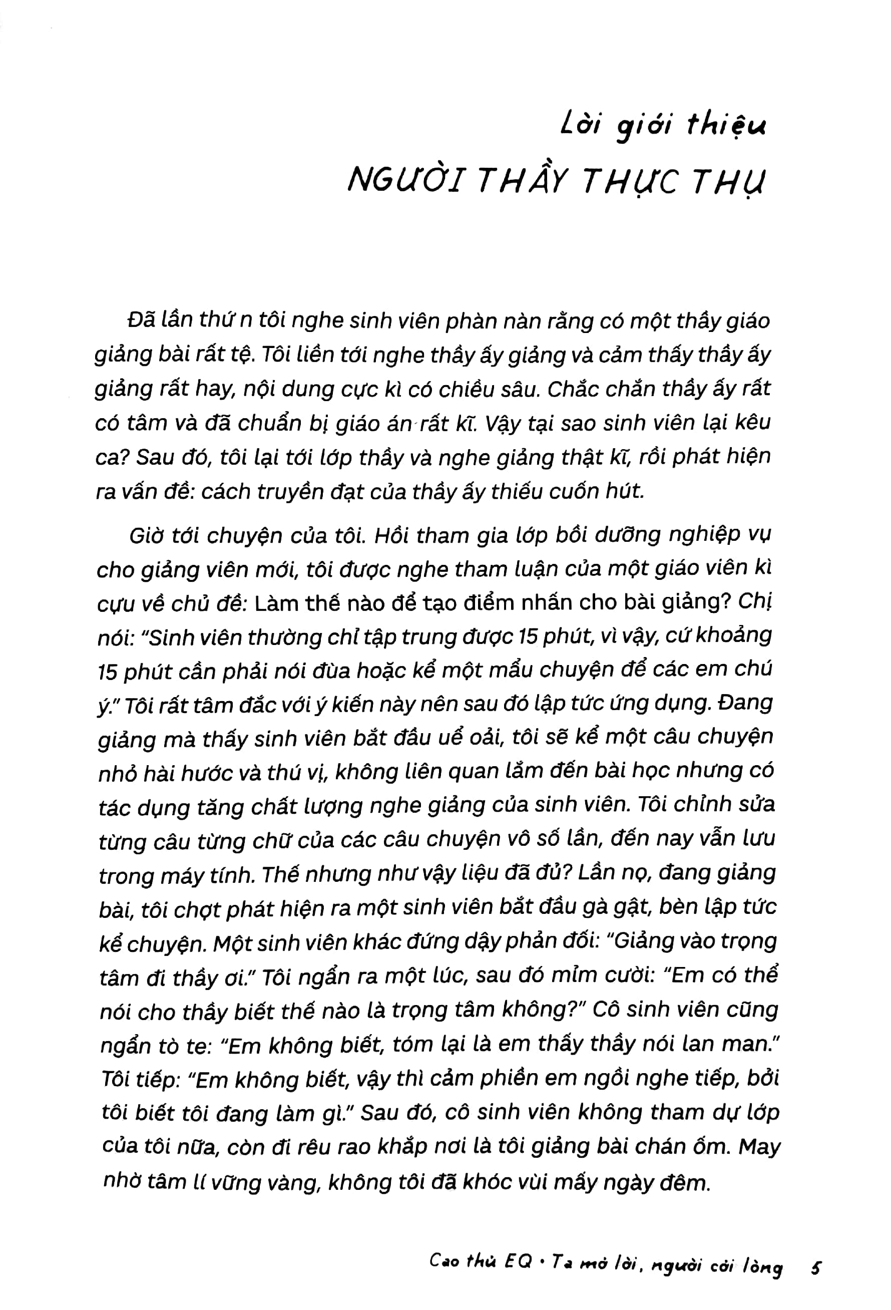 cao thủ eq - ta mở lời, người cởi lòng