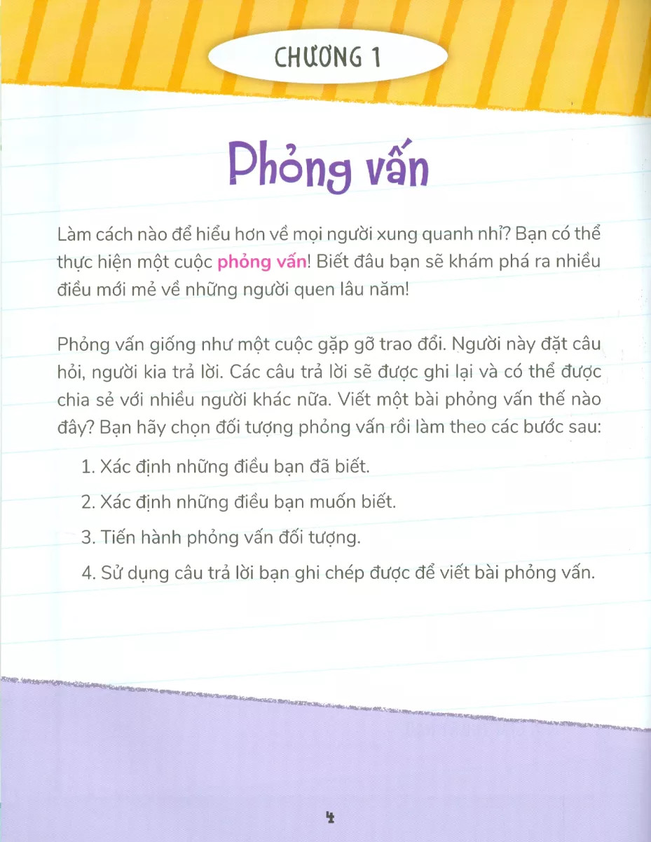 cao thủ viết lách - trổ tài viết phỏng vấn