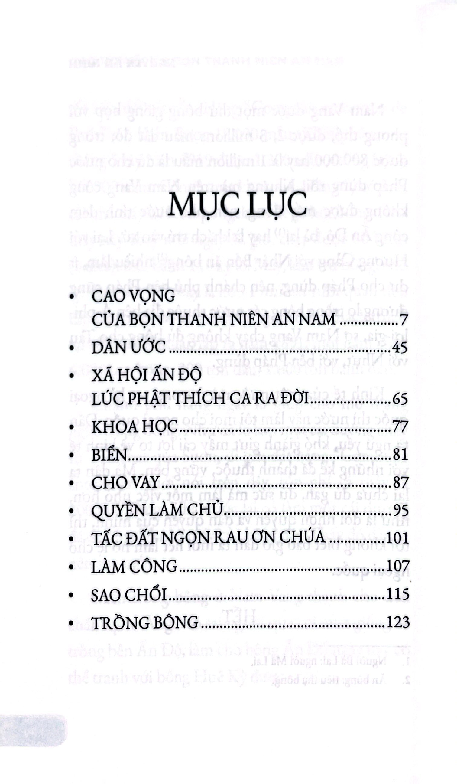 cao vọng của bọn thanh niên an nam
