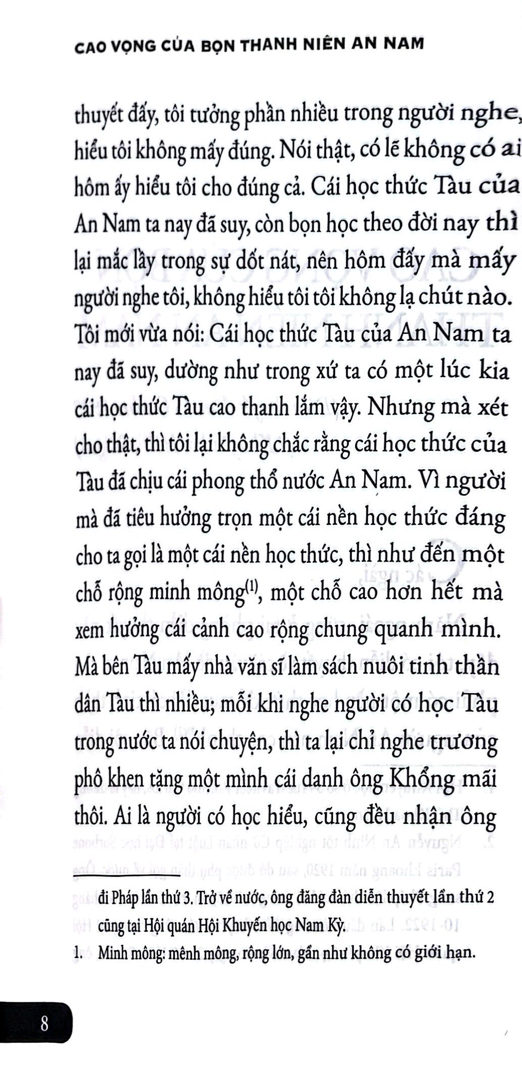 cao vọng của bọn thanh niên an nam