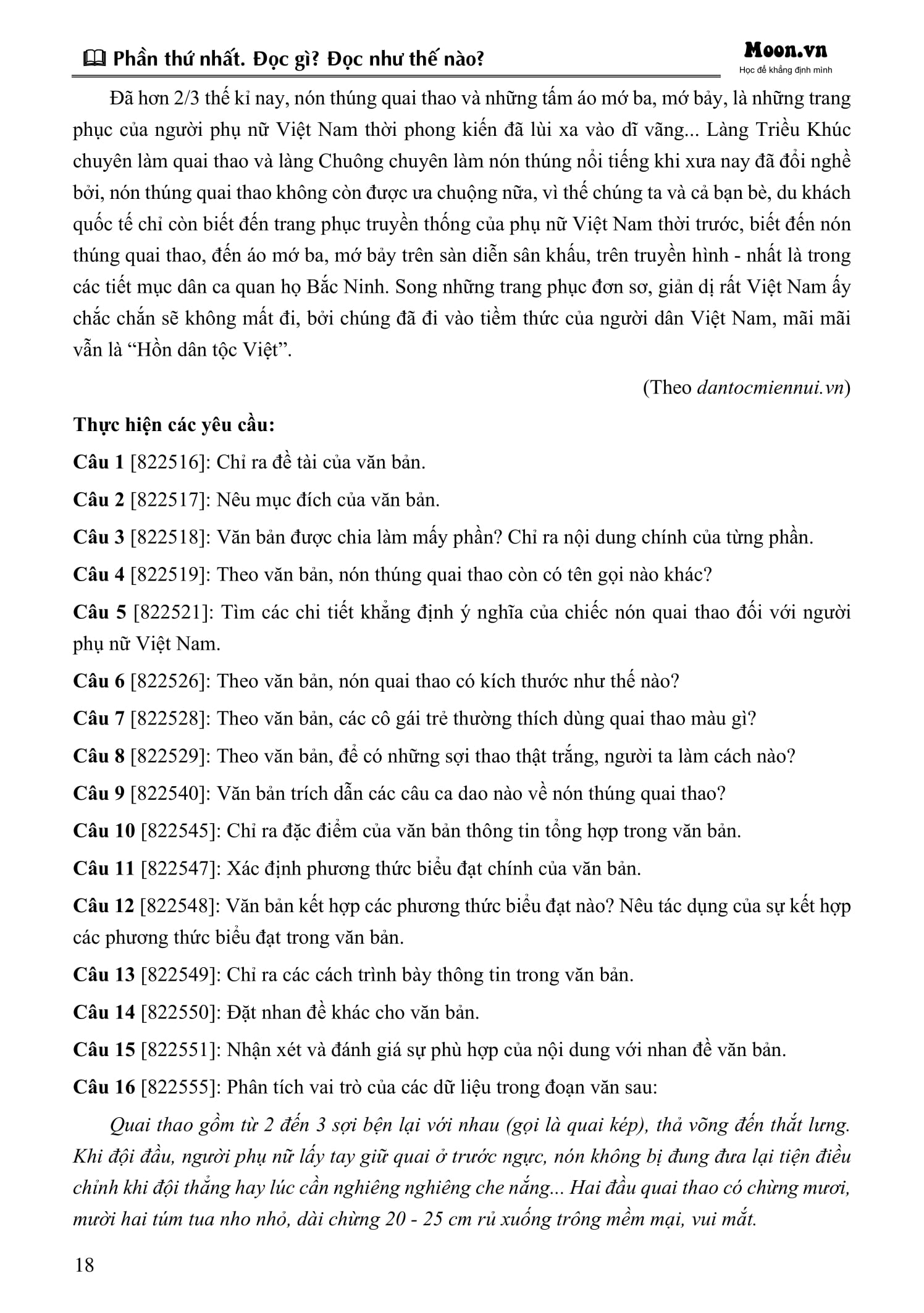 Cap Toc Tot Nghiep Pho Thong - Mon Ngu Van