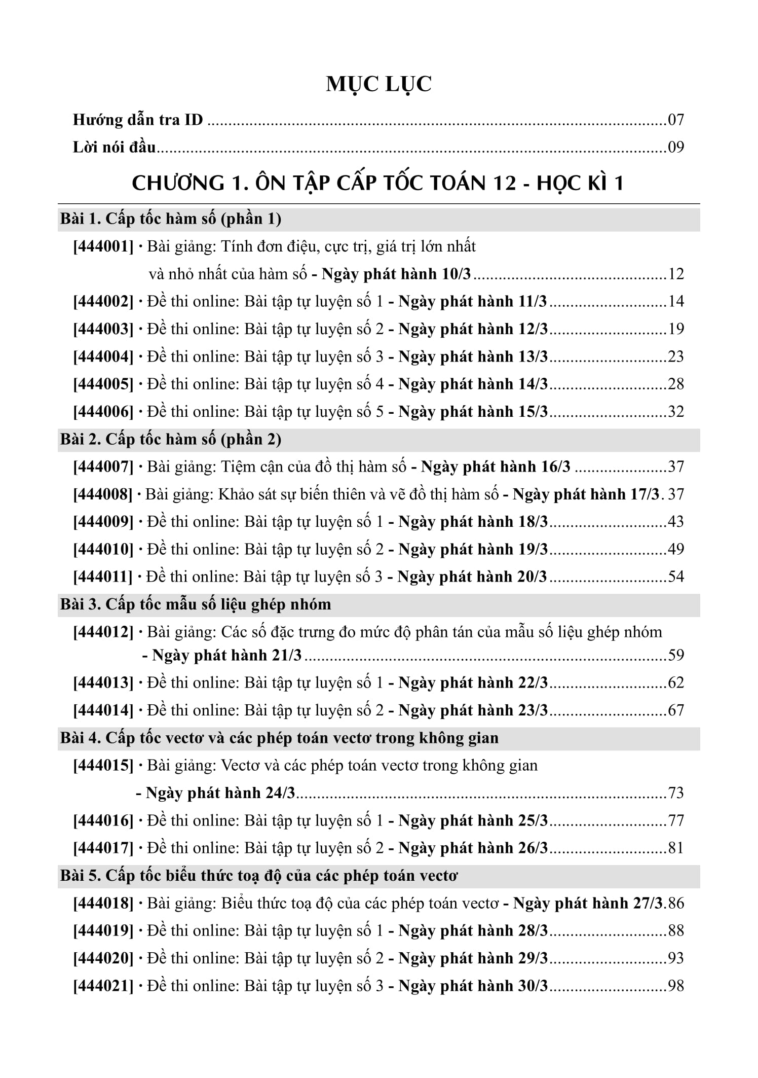 Cap Toc Tot Nghiep Pho Thong - Mon Toan Hoc