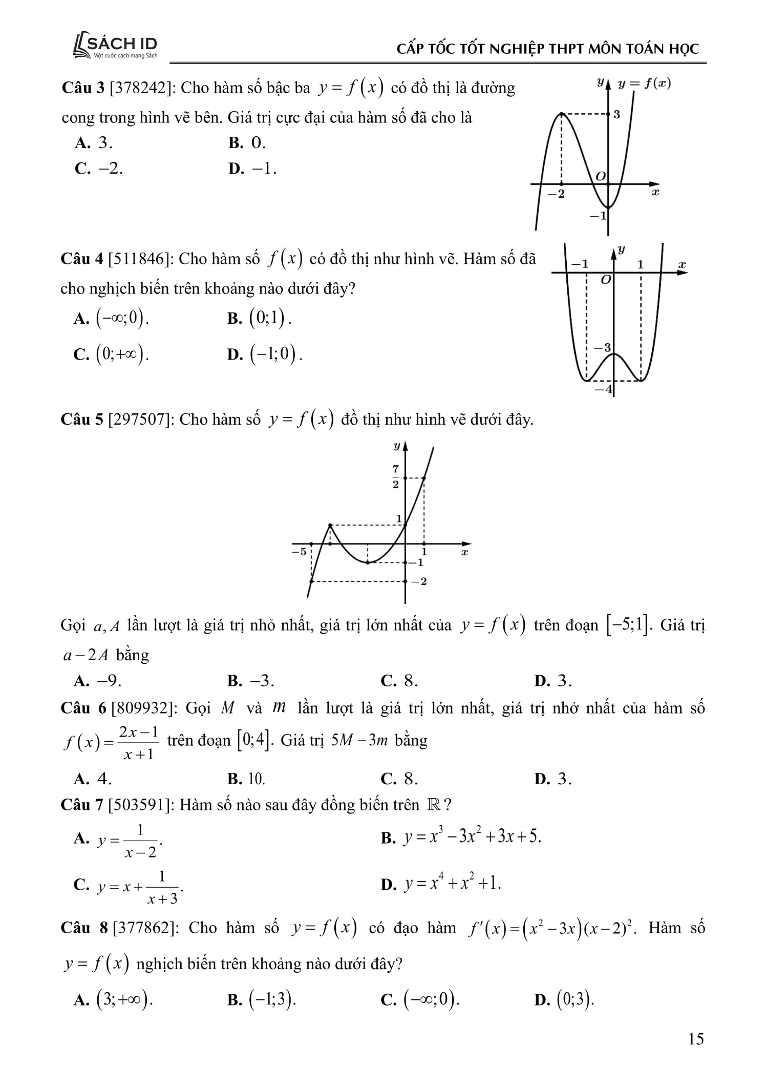Cap Toc Tot Nghiep Pho Thong - Mon Toan Hoc