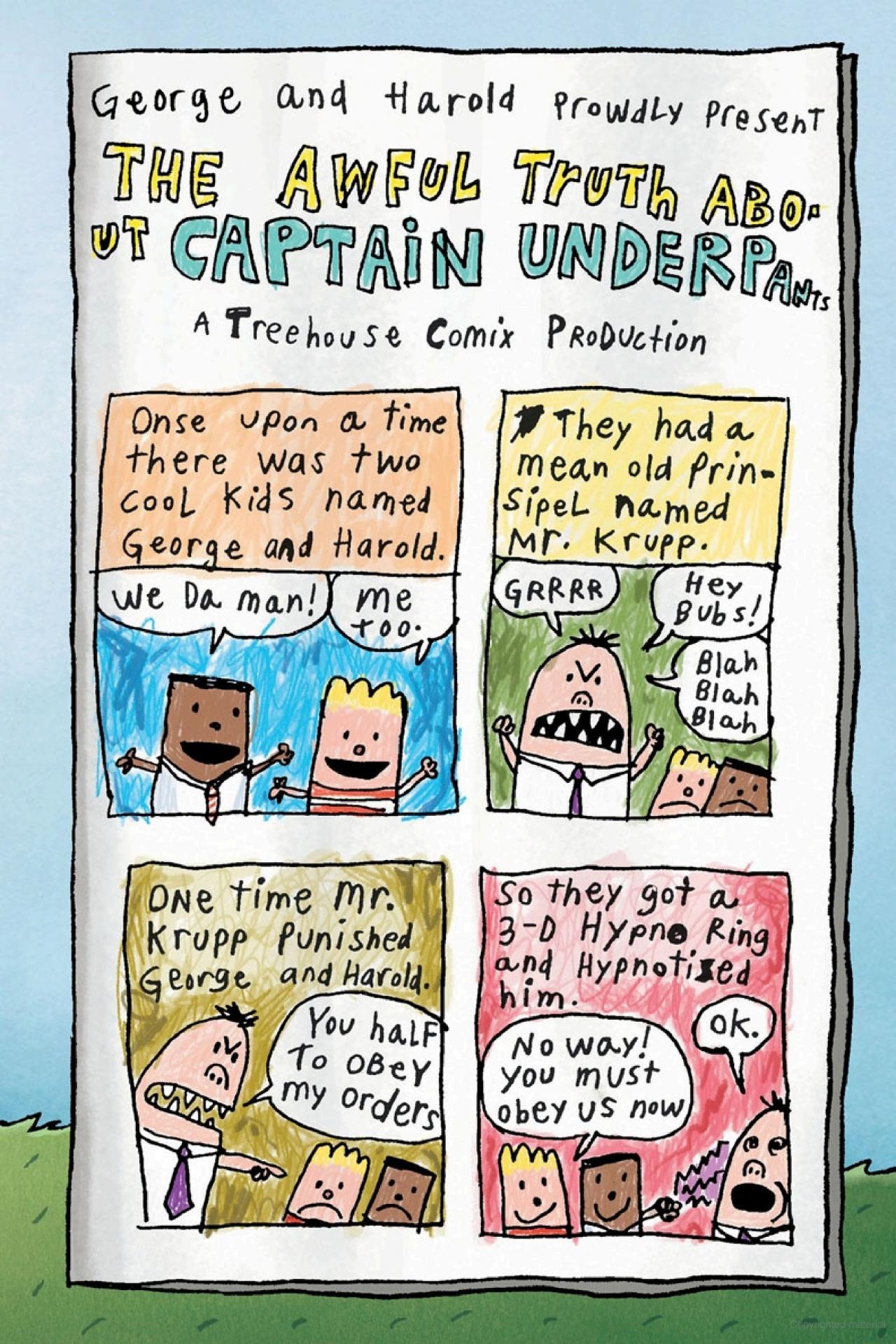 captain underpants 6 - big, bad battle of the bionic booger boy part 1