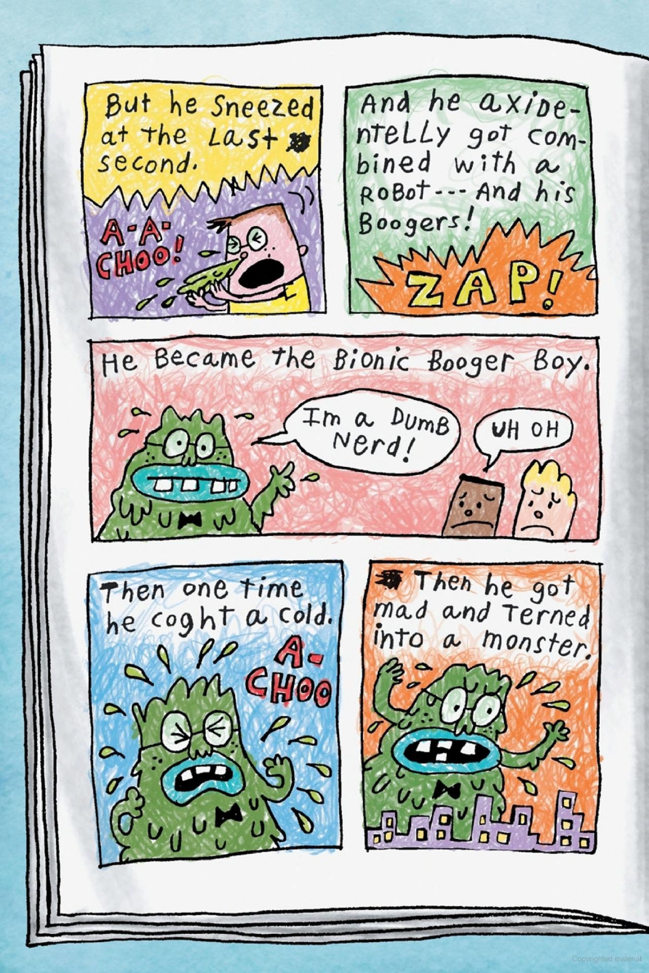 captain underpants 7 - big, bad battle of the bionic booger boy part 2