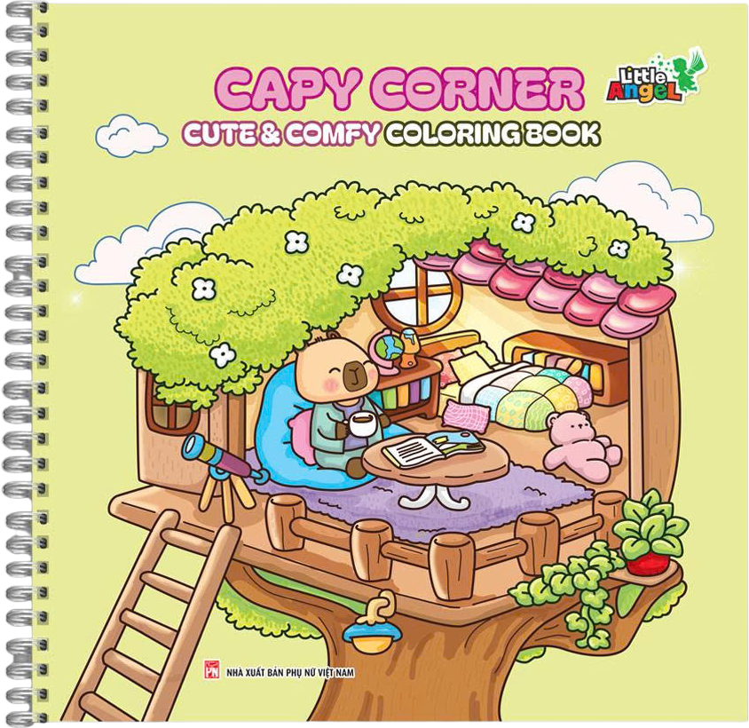 Capy Corner - Cute And Comfy Coloring Book