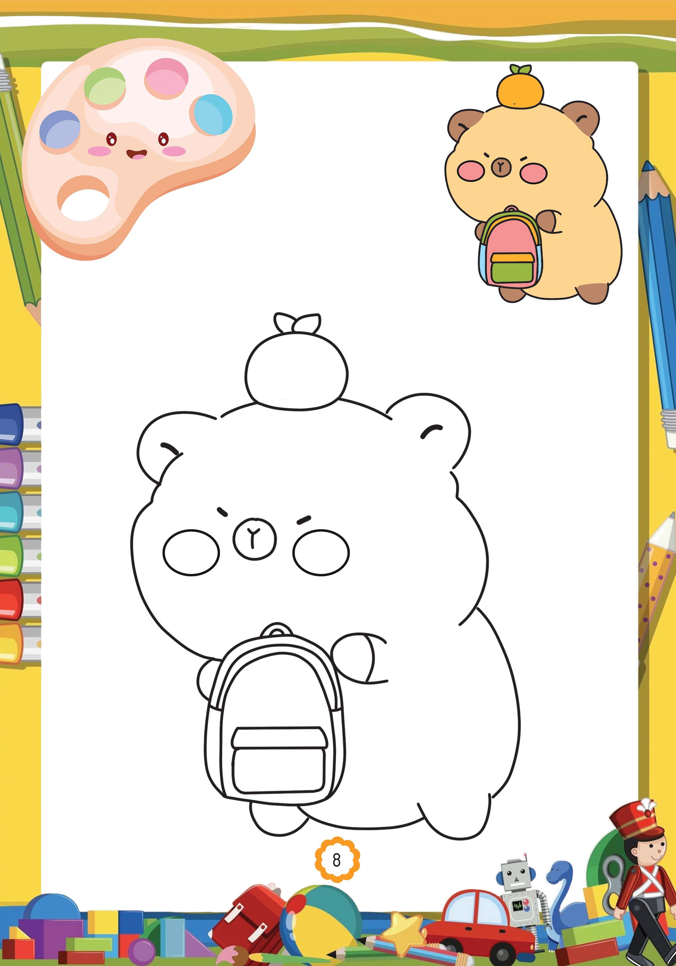 capy đến trường