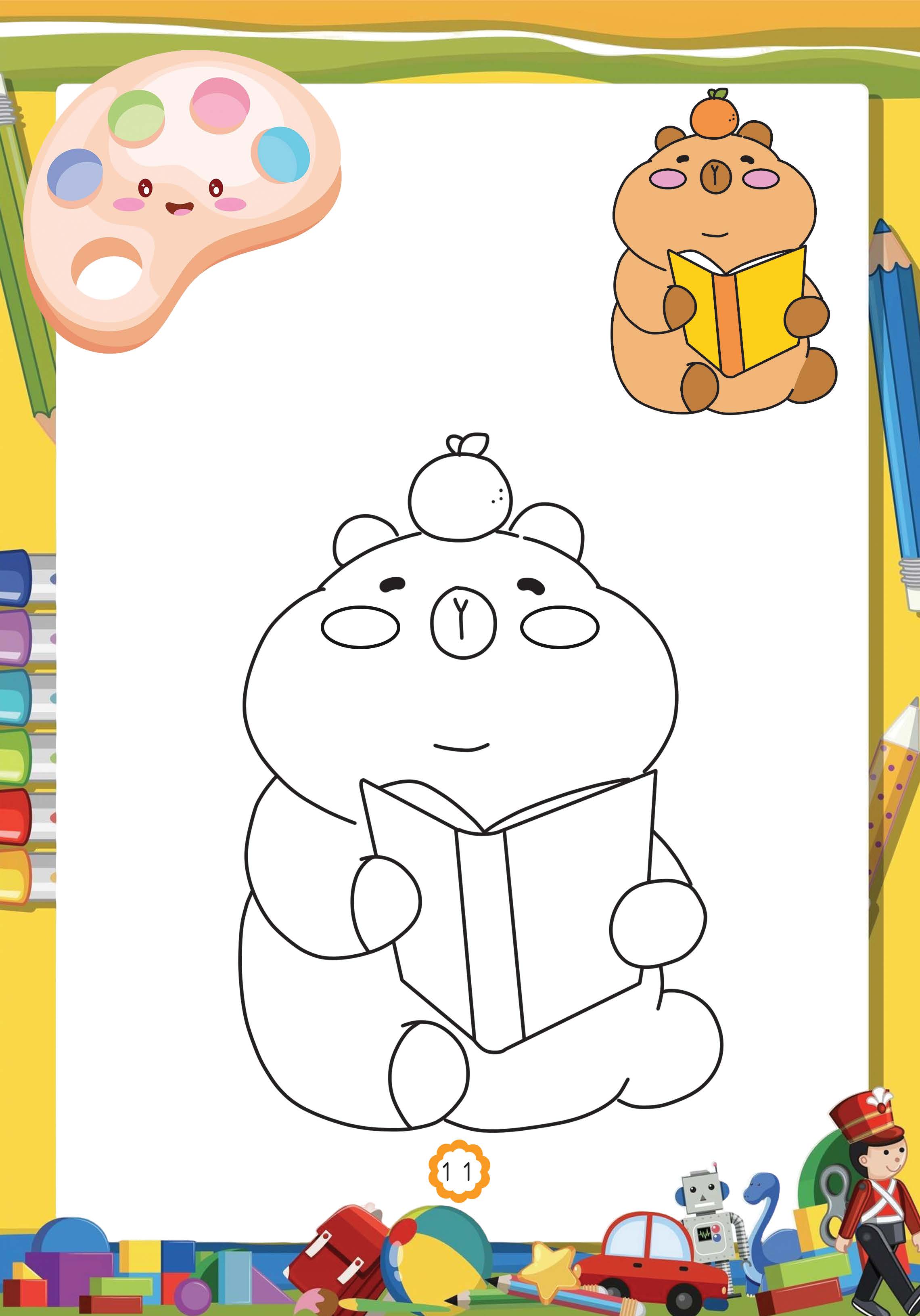 capy đến trường