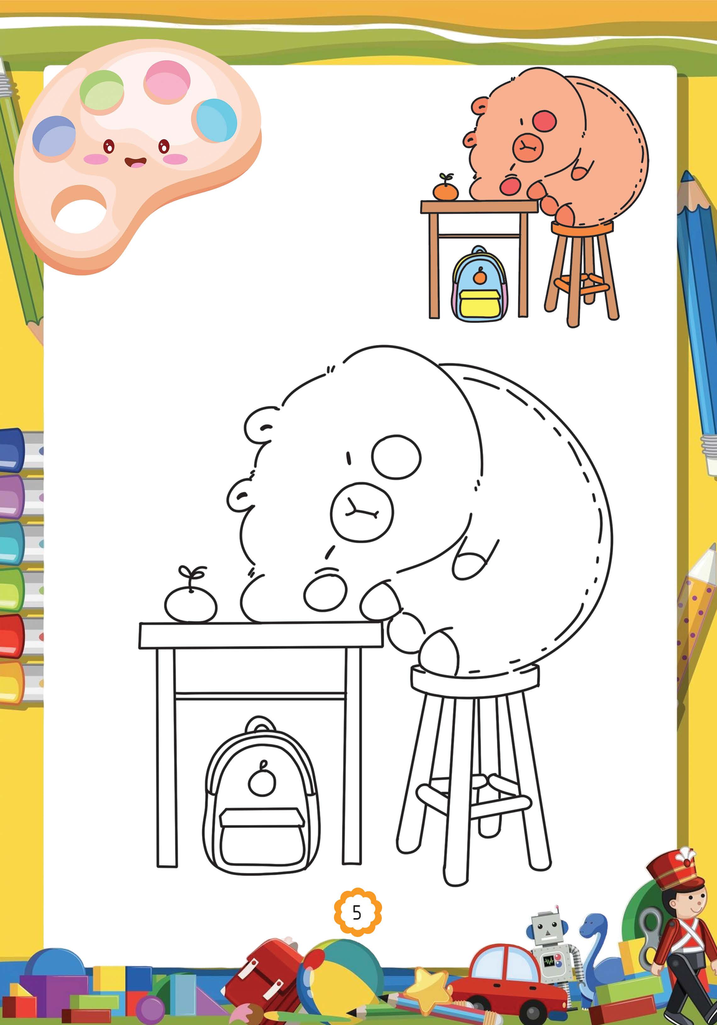 capy đến trường