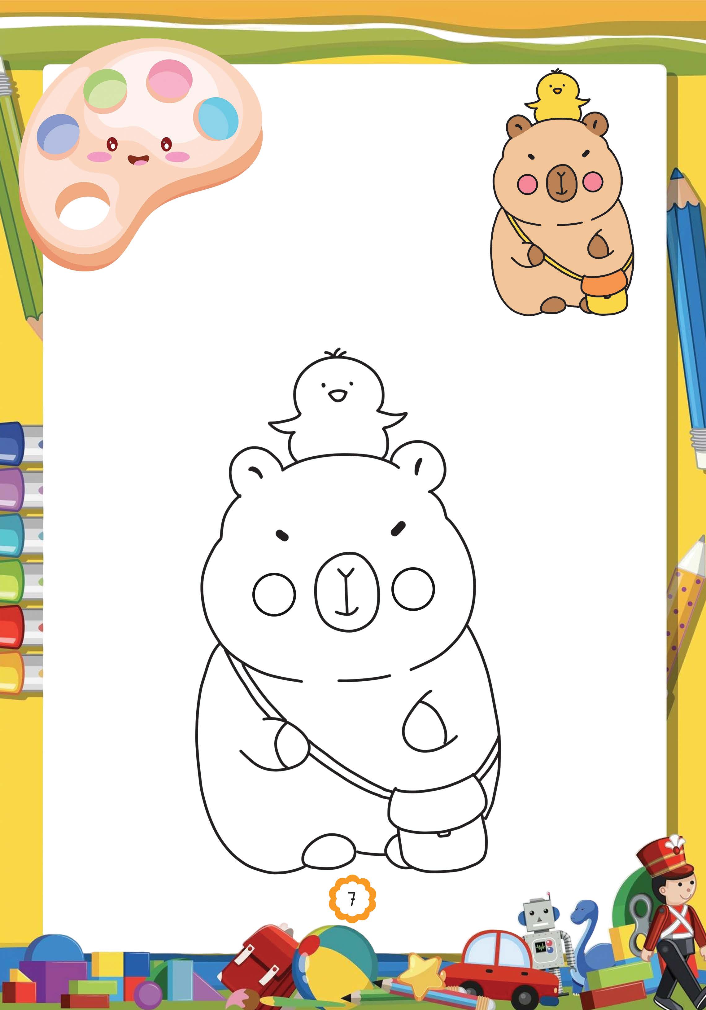 capy đến trường