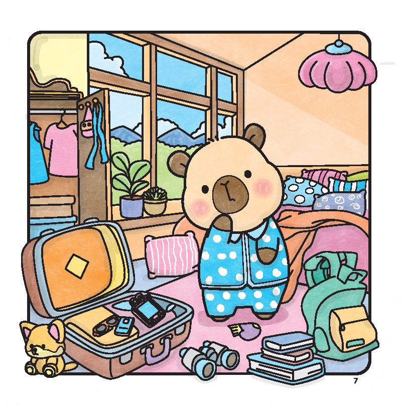 Capy Holiday - Cute And Comfy Cloring Book