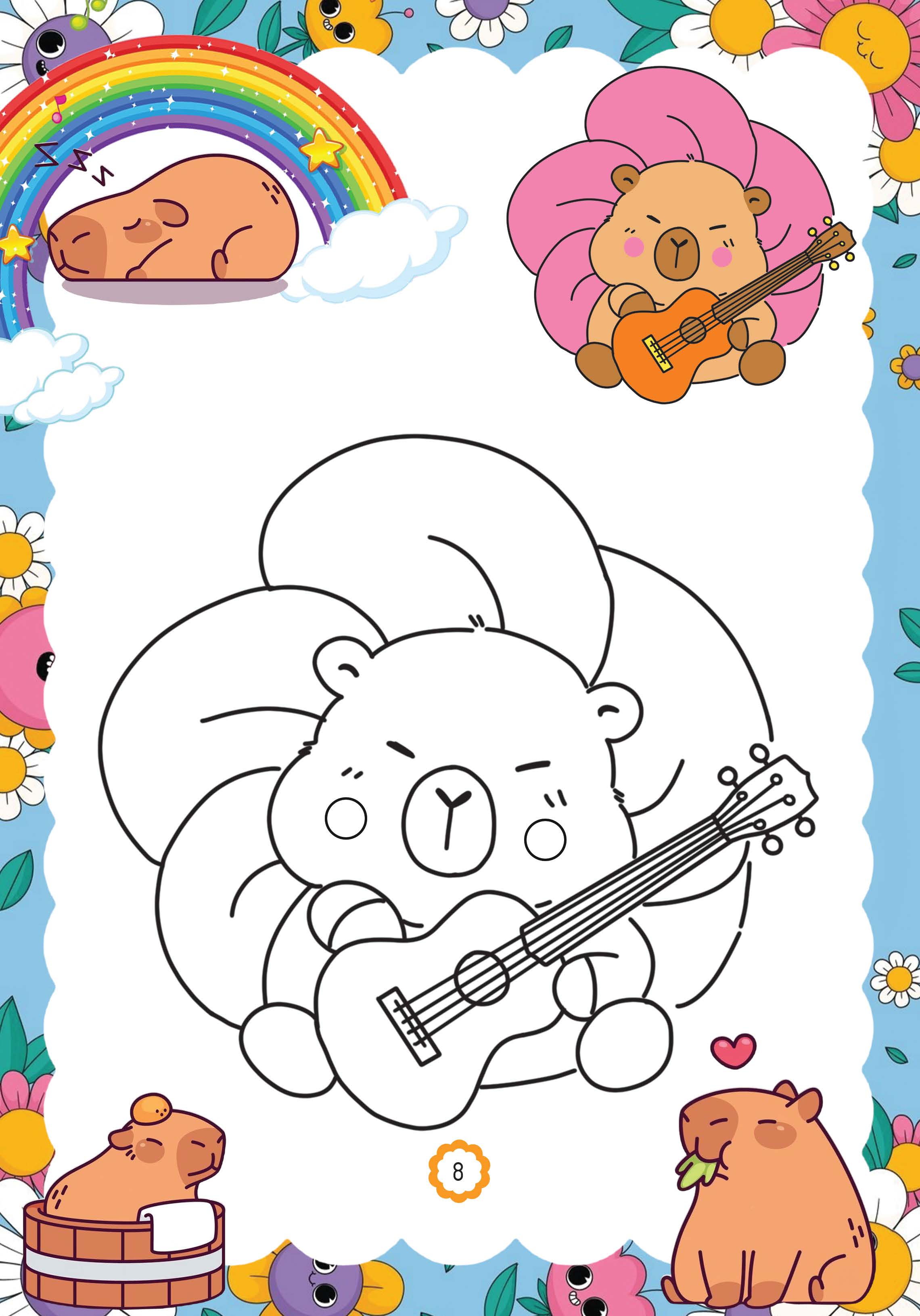 capy vui chơi bốn mùa