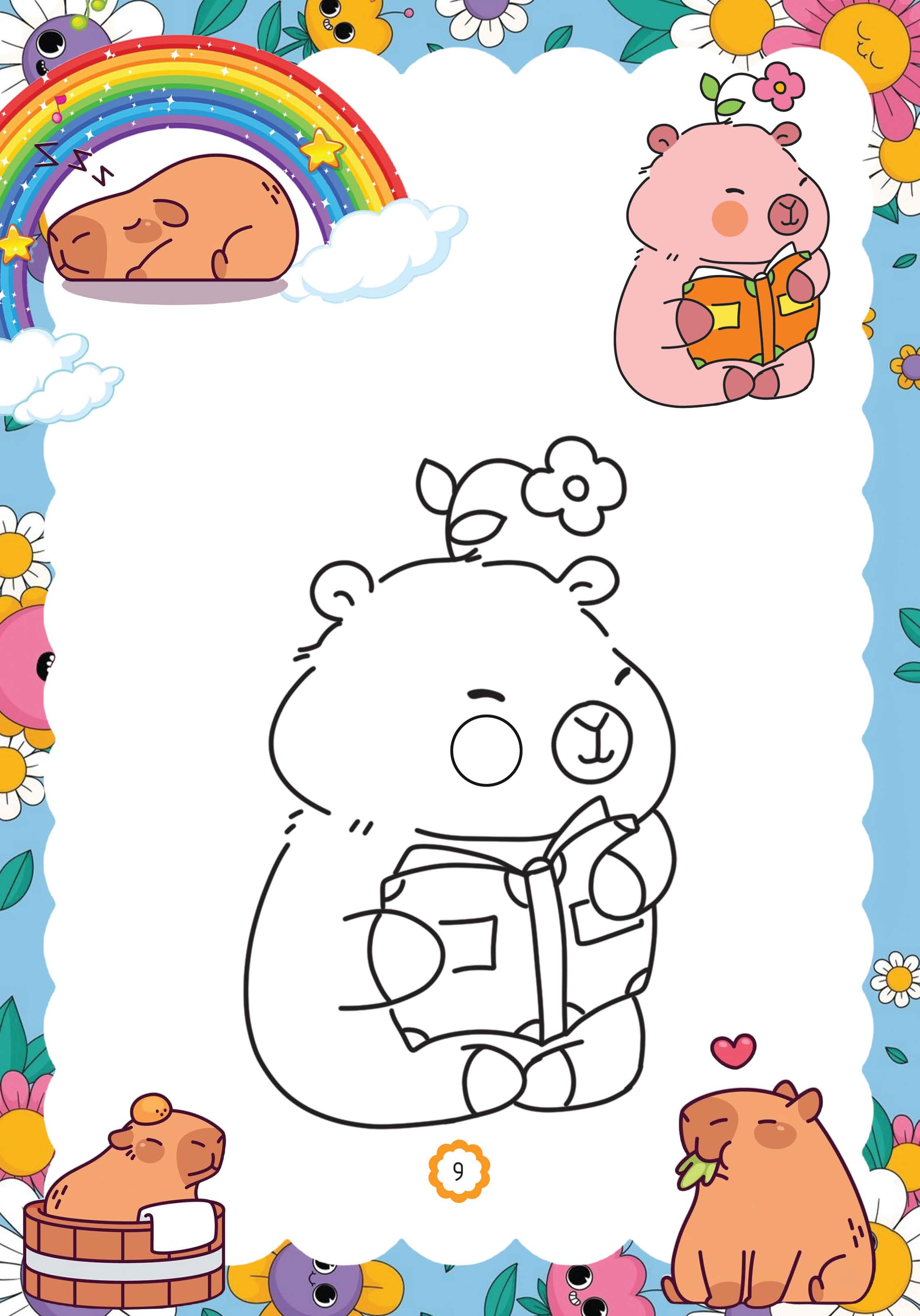 capy vui chơi bốn mùa