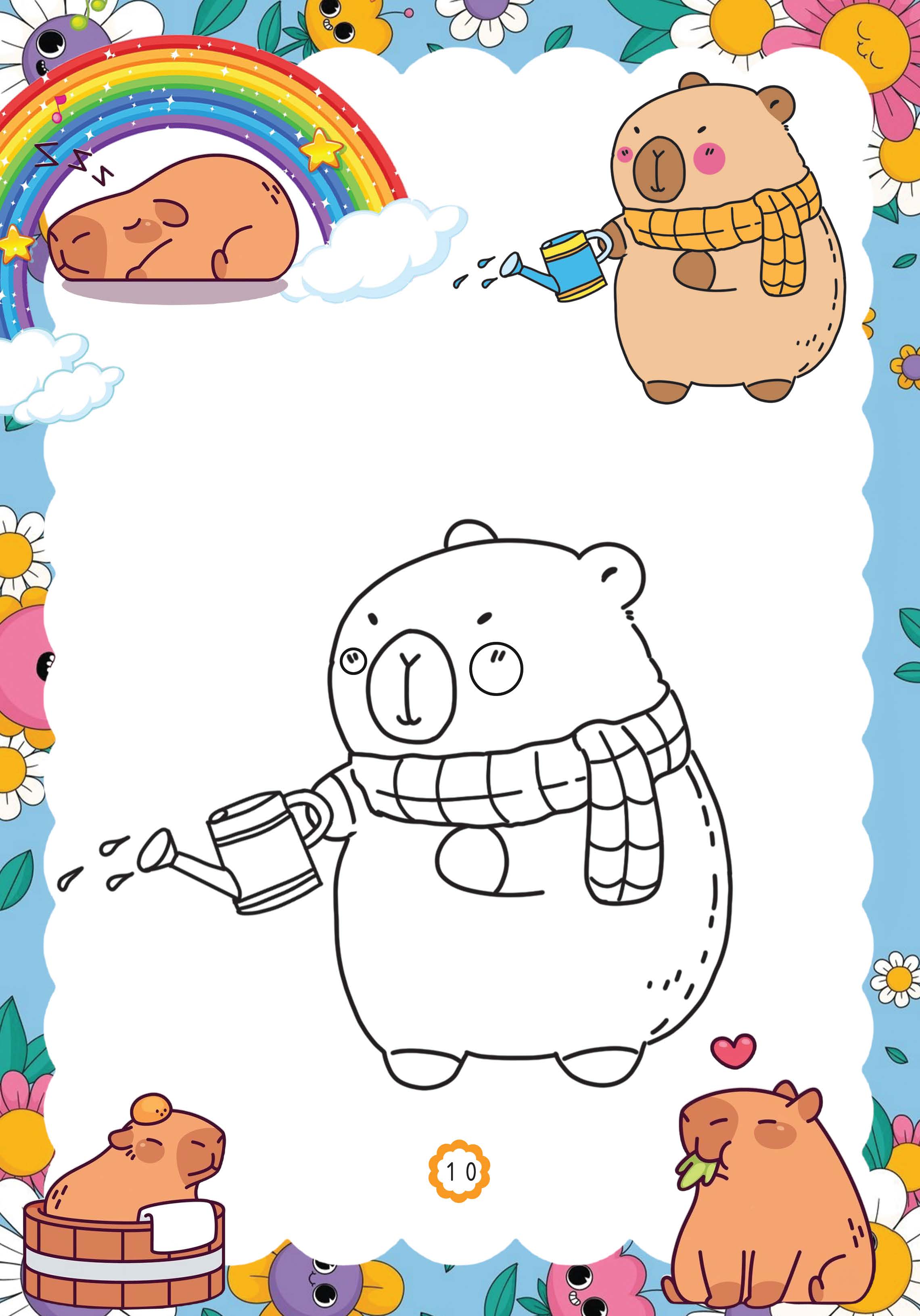 capy vui chơi bốn mùa