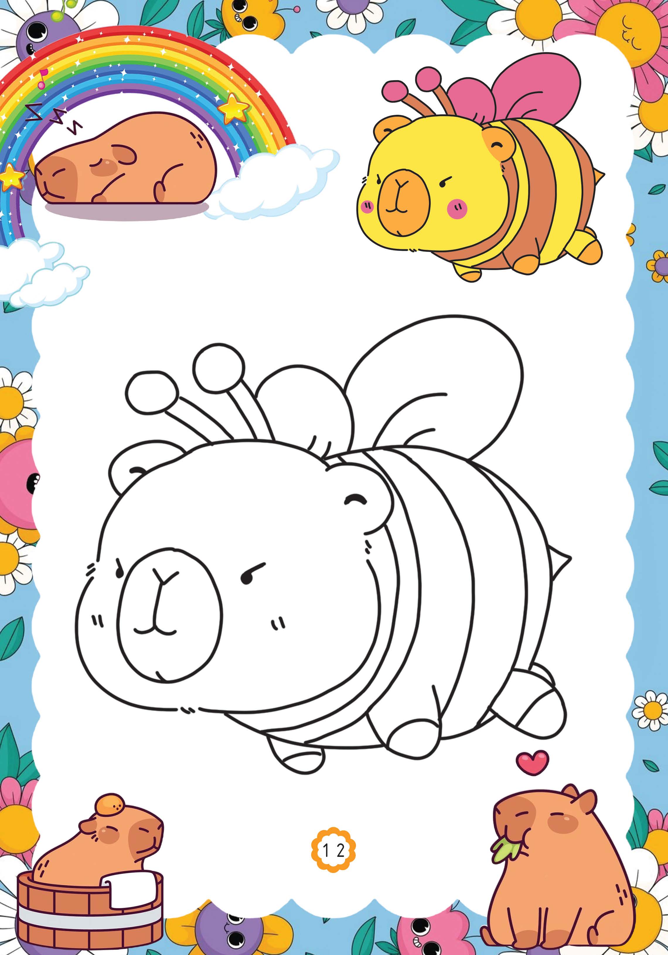 capy vui chơi bốn mùa