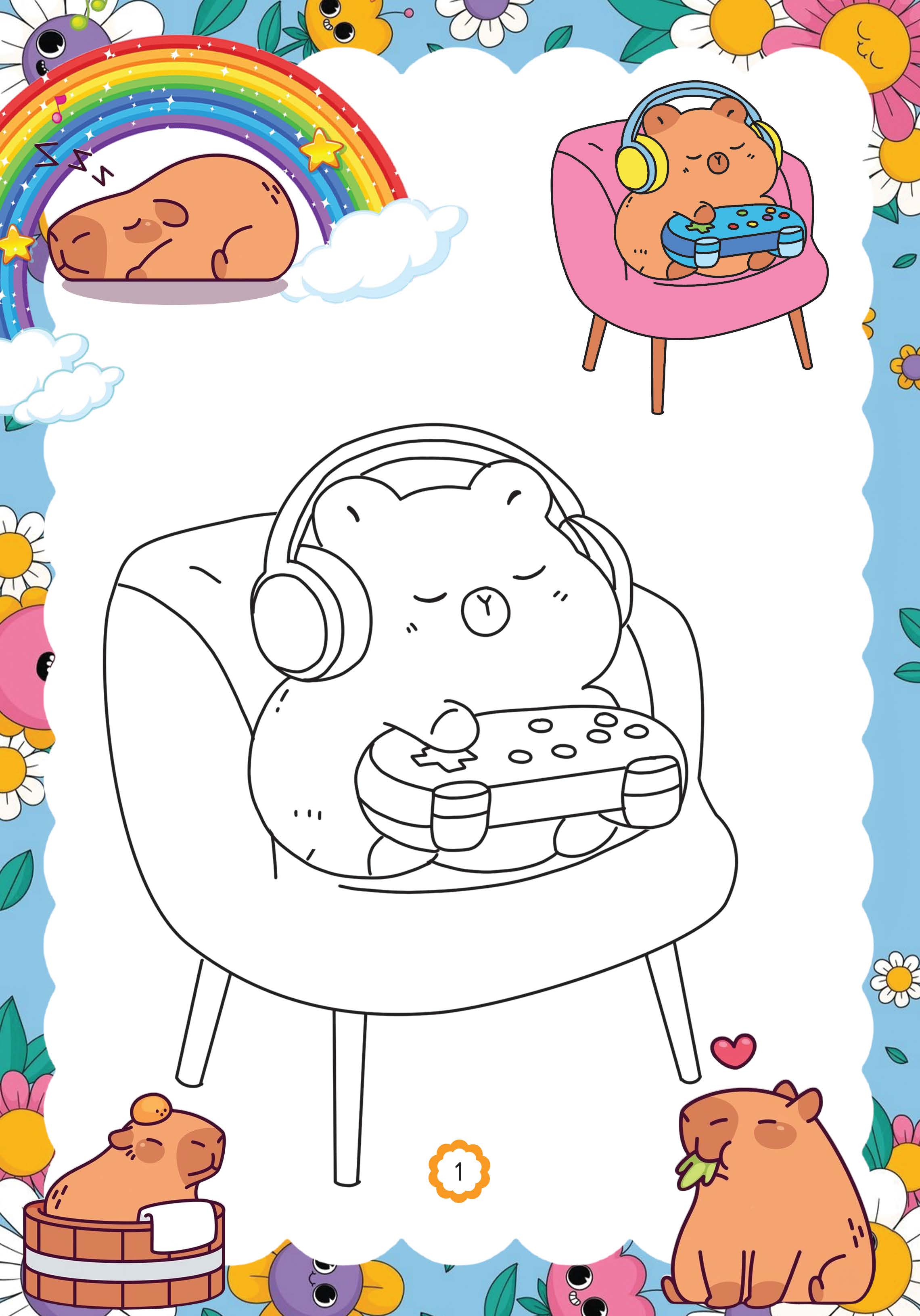 capy vui chơi bốn mùa