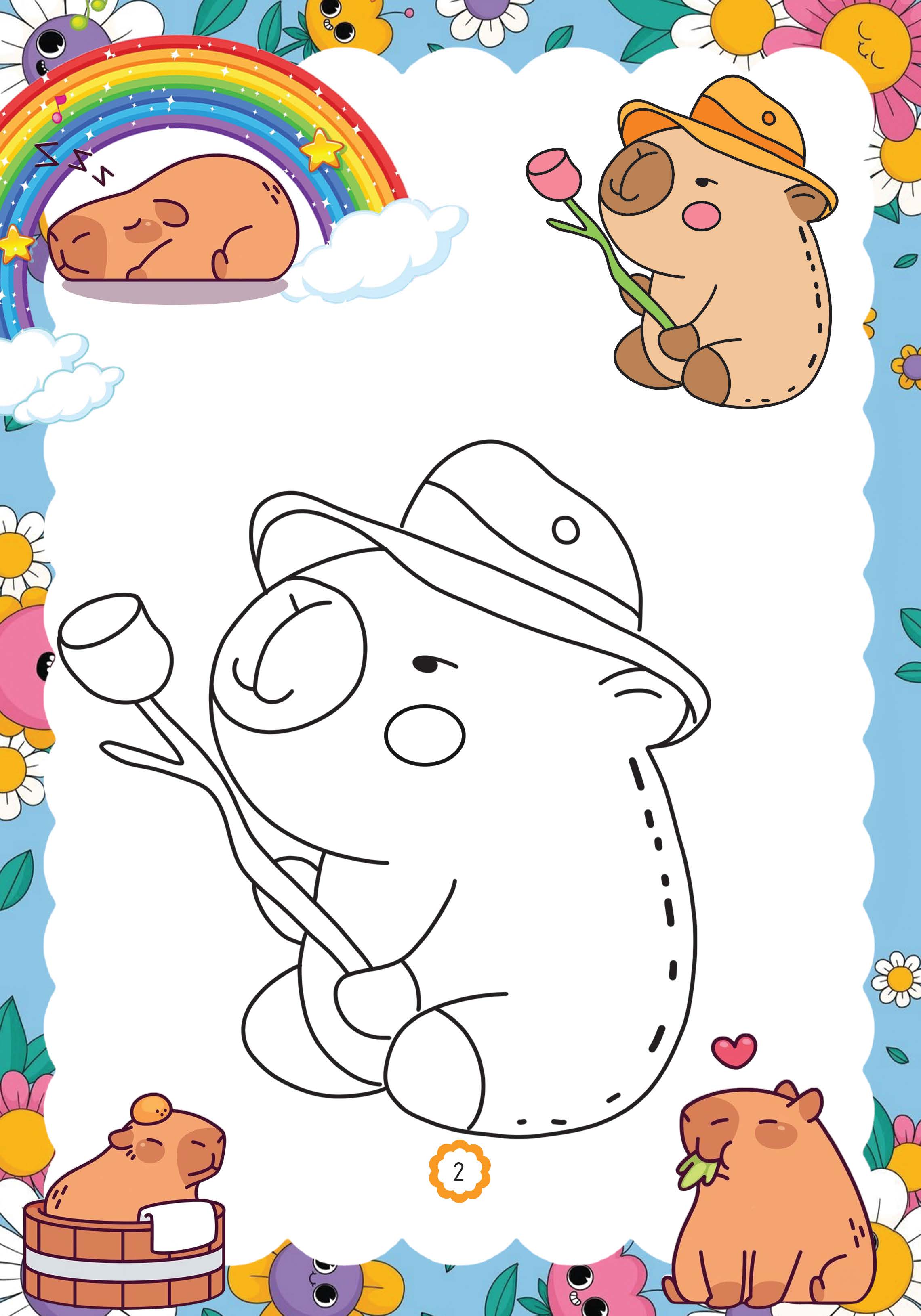 capy vui chơi bốn mùa