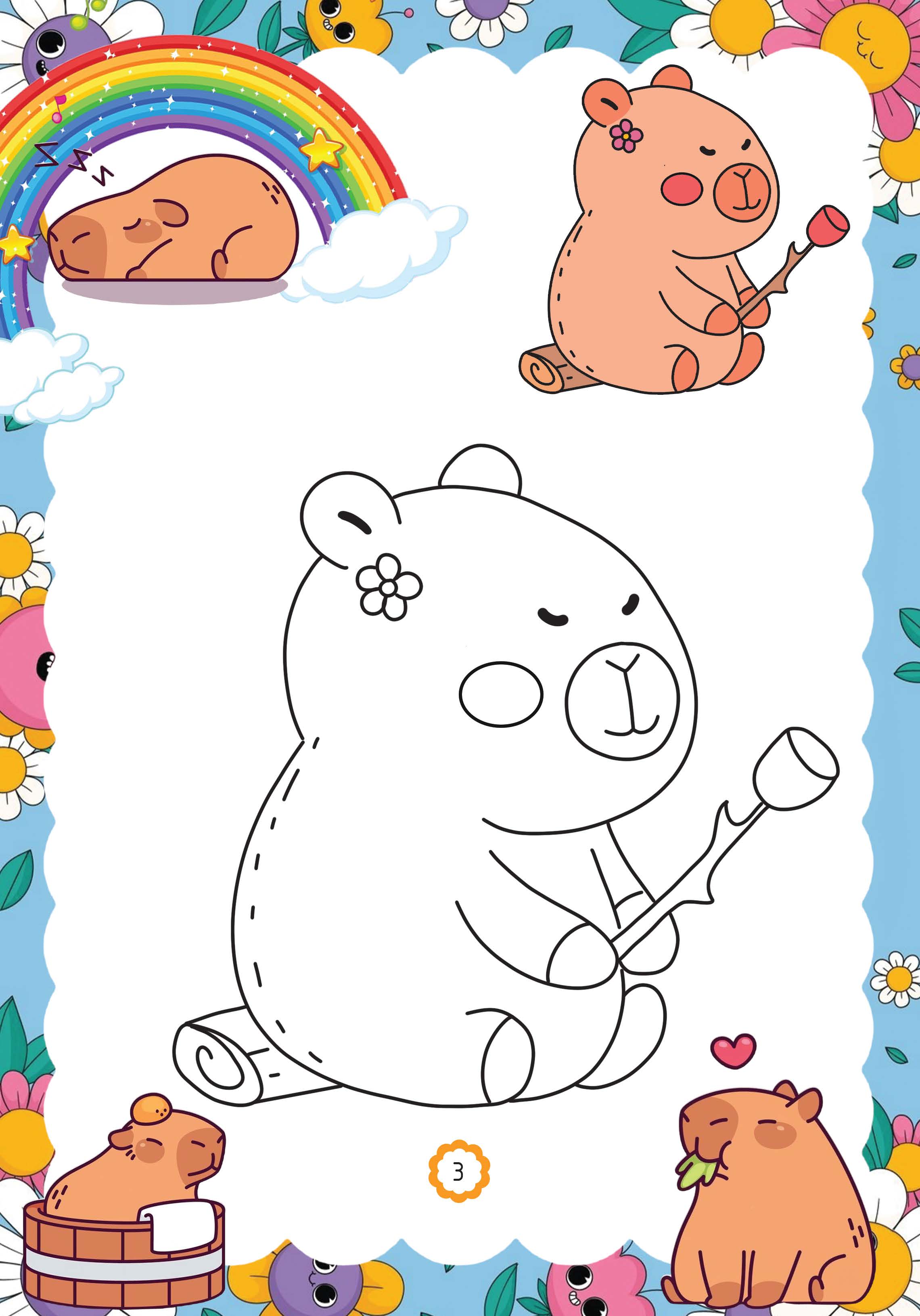 capy vui chơi bốn mùa