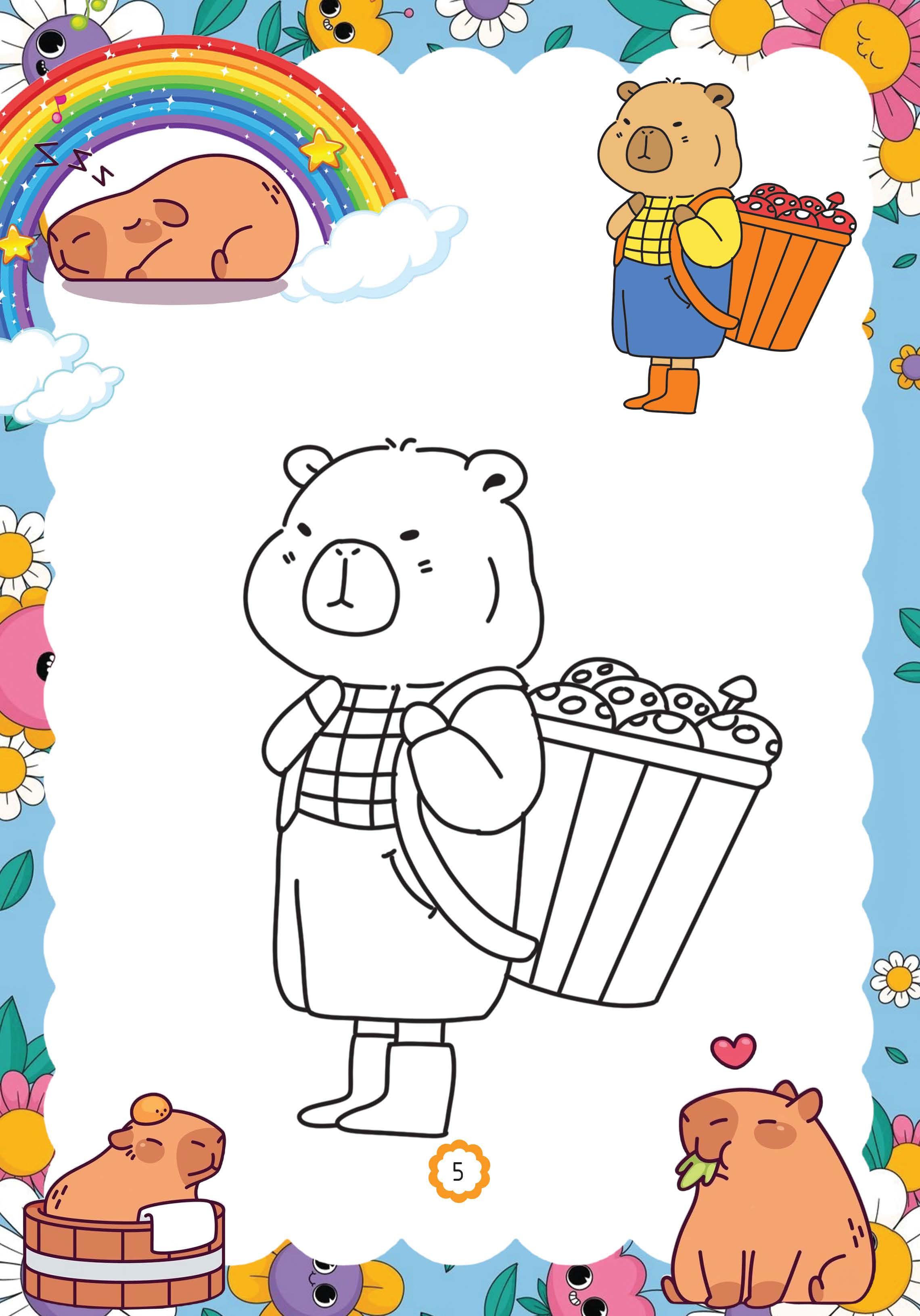 capy vui chơi bốn mùa