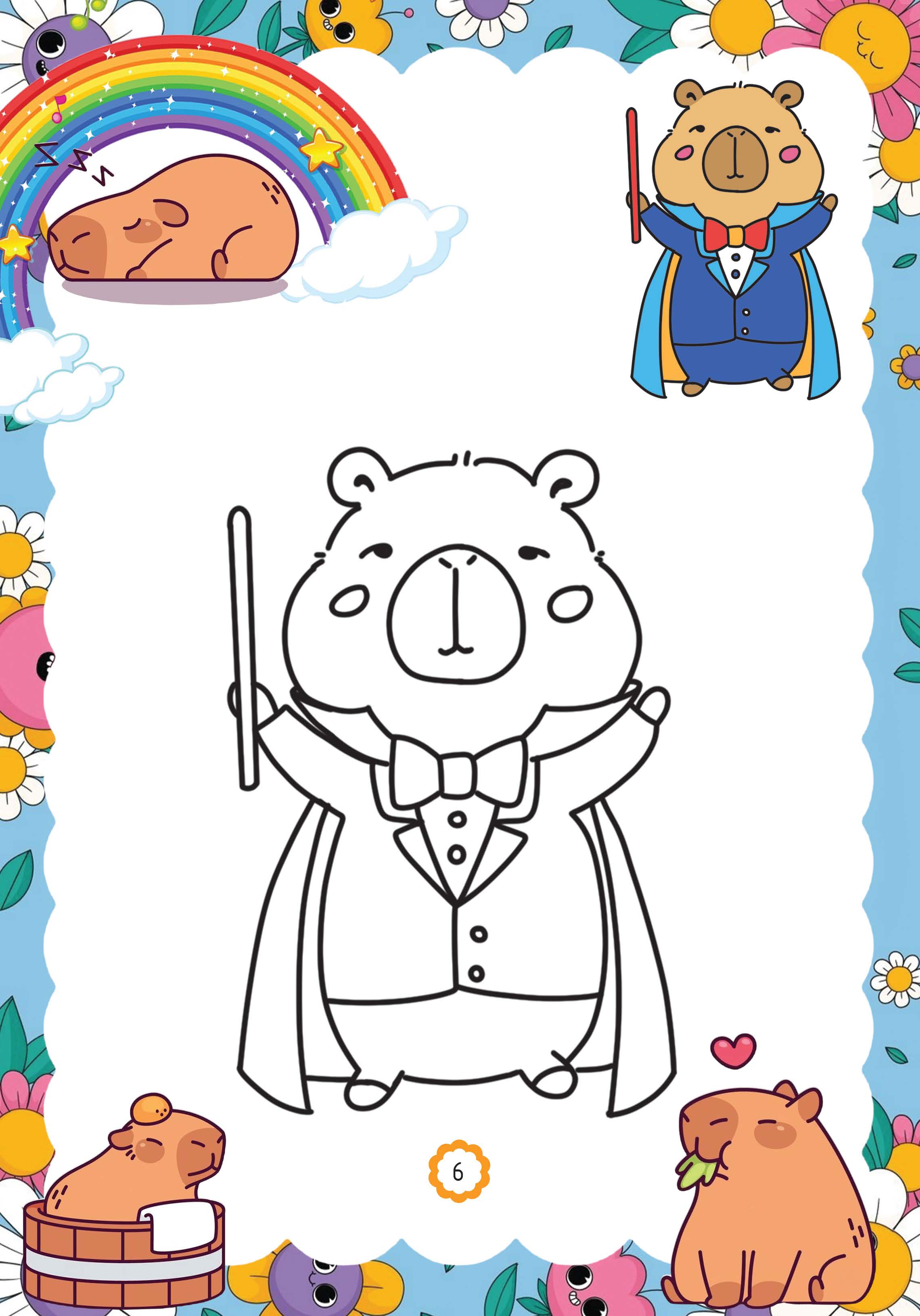 capy vui chơi bốn mùa