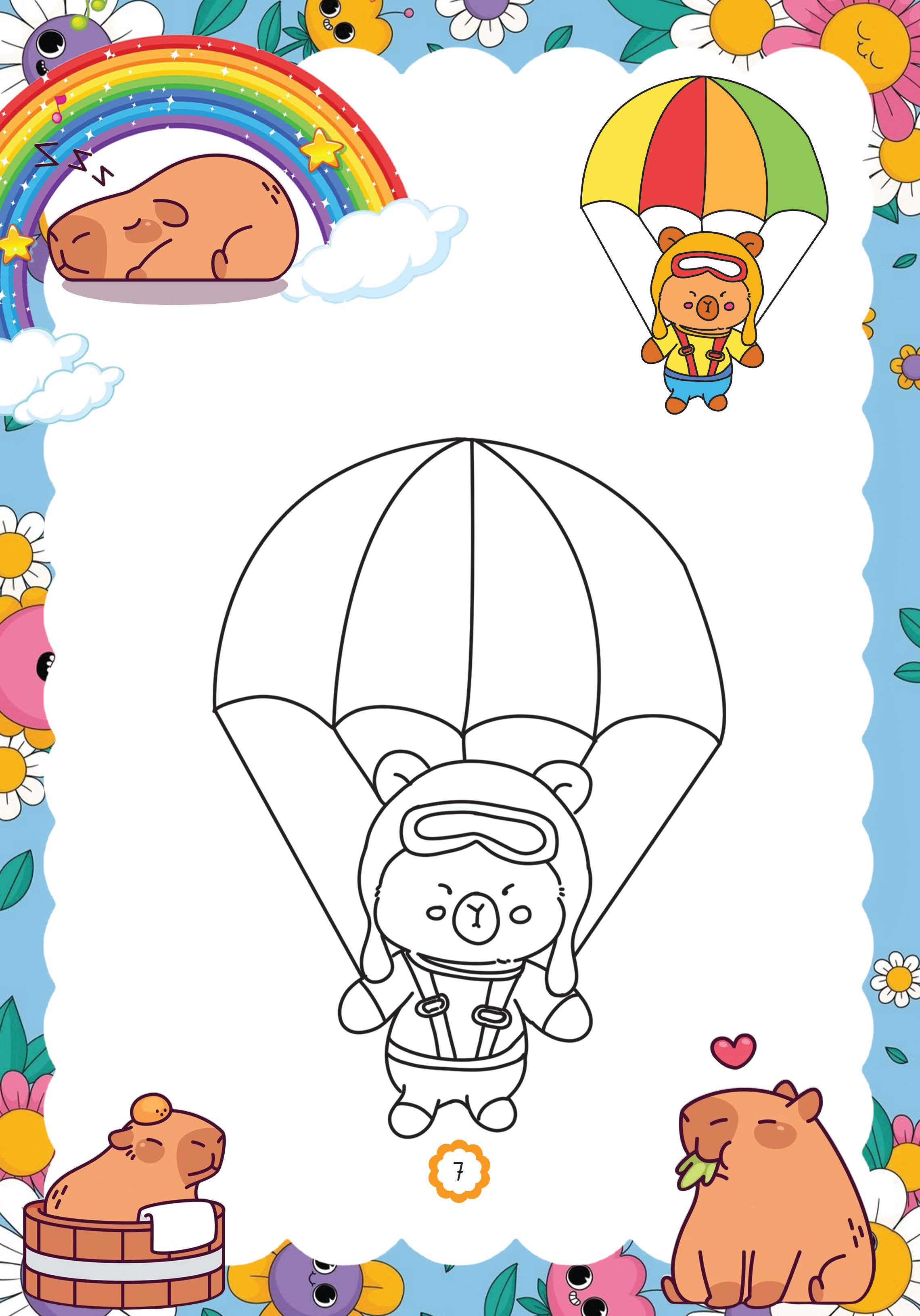 capy vui chơi bốn mùa